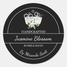 Adesivo Rótulo de Banheira de Bolha Jasmine Homemade Simpl