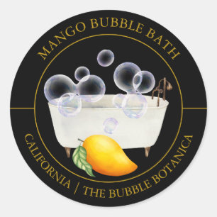 Adesivo Rótulo de Banho de Bolha de Mango