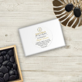 Adesivo Rótulo de Banho e Corpo Homemade Dourado e Preto