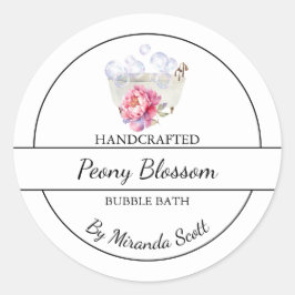 Adesivo Rótulo de Bath Simples de Bolha de Península Casei
