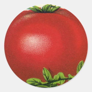 Adesivo Rótulo de Caixa de Frutas Antigas, Tomates Arcadia