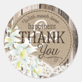 Adesivo Rótulo de Casamento Russo do rendas da Madeira Bra