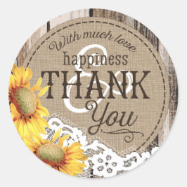 Adesivo Rótulo de Casamento Rústico do Rastreio de Madeira