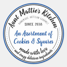 Adesivo Rótulo de Comida Artisan Gourmet, artesanato, Vint