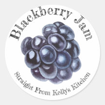 Rótulo de Comida do Blackberry Home Canning Busin