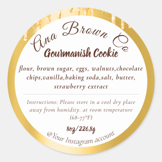 Adesivo Rótulo de Componentes do Produto de Drives de Bril (Frente)