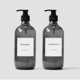 Adesivo Rótulo de conjunto de produtos de higiene pessoal 