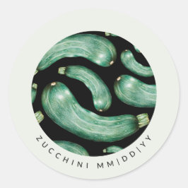 Adesivo Rótulo de Conserva | Data | Padrão de Abobrinha