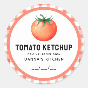 Adesivo Rótulo de conserva de Ketchup de Tomate com design
