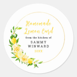 Adesivo Rótulo de Conserva de Limão Caseira