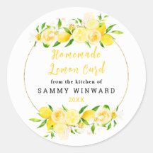 Rótulo de Conserva de Limão Caseira