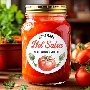 Adesivo rótulo de conserva de Molho Picante Caseiro Person