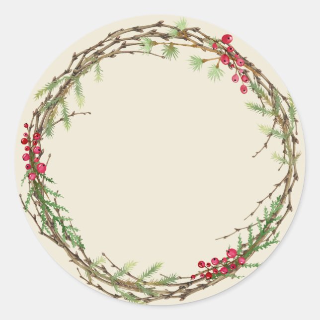 Adesivo Rótulo de Conserva de Natal Rústico Caseiro Pote d (Frente)