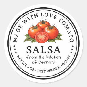 Adesivo Rótulo de Conserva de Salsa de Tomate
