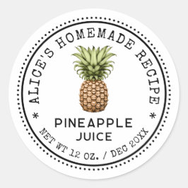 Adesivo Rótulo de conserva de suco de abacate estilo vinta
