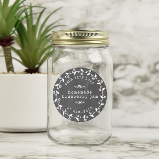 Adesivo Rótulo de Conserva Feito à Mão Com Amor (Criador carregado)