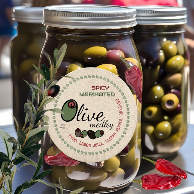 Adesivo Rótulo De Corte De Azeite Picante Mix Medley (Criador carregado)