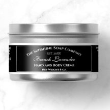 Rótulo de Cosméticos à Prova de Água Preta 1" x 7"