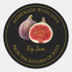 Adesivo Rótulo de Emperramento de Fig Homemade Preto