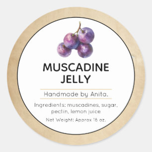 Adesivo Rótulo de Emperramento de Muscadine ou de Jura de 