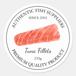 Adesivo Rótulo de Encapsulamento de Peixes de Atum