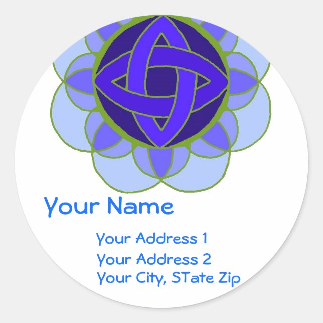 Adesivo Rótulo de endereço " Abrindo a barra de garganta" (Frente)