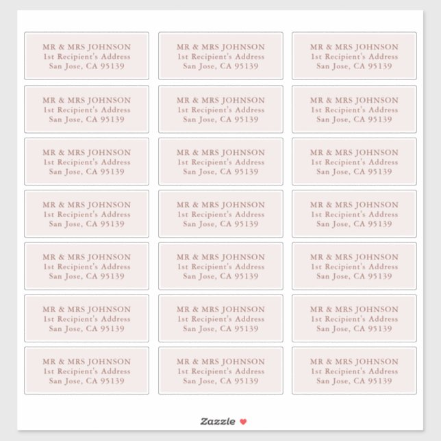 Adesivo Rótulo de Endereço Convidado 21 Diferente Endereço (Folha)