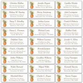 Adesivo Rótulo de Endereço Convidado para Casamento de Aba