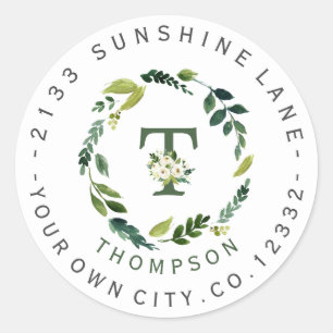 Adesivo Rótulo de Endereço da Circulação Foliar Floral Bra