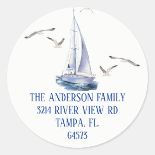 Adesivo Rótulo de Endereço da Navegação