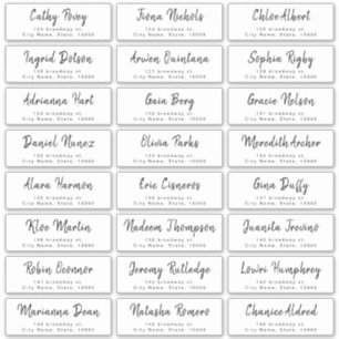 Adesivo Rótulo de endereço de convidado de casamento de 