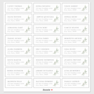 Adesivo Rótulo de endereço de convidado de casamento rus