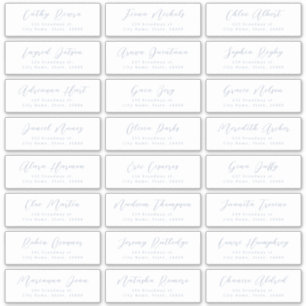 Adesivo Rótulo de endereço de convidado do script Na moda