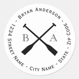 Adesivo Rótulo de Endereço de Devolução de Oars