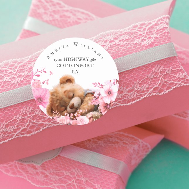 Adesivo Rótulo de Endereço de Devolução do Urso de Teddy F (Criador carregado)