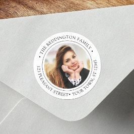 Adesivo Rótulo de Endereço de Retorno de Formatura com Fot