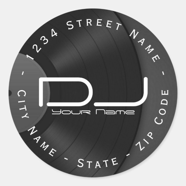 Adesivo Rótulo de Endereço de Retorno de Vinculação Circul (Frente)