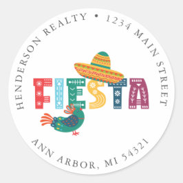 Adesivo Rótulo de Endereço de Retorno do Convite para Fies