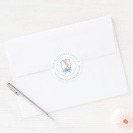 Adesivo Rótulo de Endereço de Retorno Personalizado do Pré