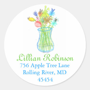 Adesivo Rótulo de endereço do grupo gráfico Karate Kat