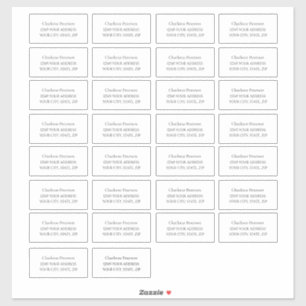 Adesivo Rótulo de Endereço Individual Vinil Personalizado
