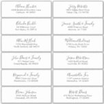 Adesivo Rótulo de Endereço Moderno Mínimo Elegante<br><div class="desc">Fácil de personalizar,  nomes e endereços / etiquetas de endereço de entrega individual para convidados.</div>