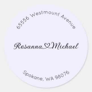 Adesivo Rótulo de Endereço, Rótulo de Endereço Redondo, No