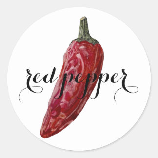 Adesivo Rótulo de especiarias: Pepper vermelho