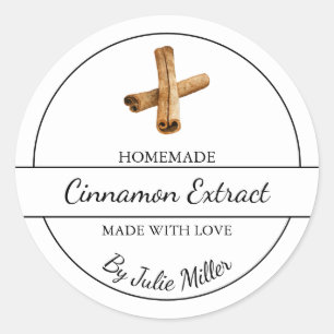 Adesivo Rótulo de Extrato de Canela Simples