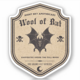 Adesivo Rótulo de Frasco de Apothecary Poção de Bruxas do 