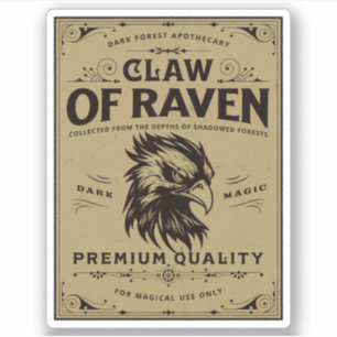 Adesivo Rótulo de Frasco de Apothecary Poção de Bruxas do