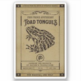 Adesivo Rótulo de Frasco de Apothecary Poção de Bruxas do 