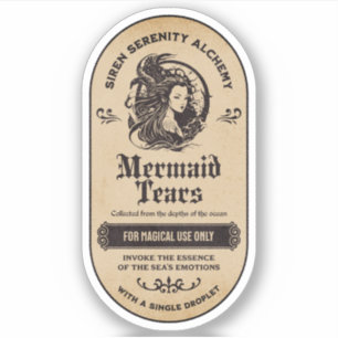 Adesivo Rótulo de Frasco de Apothecary Poção de Bruxas do 