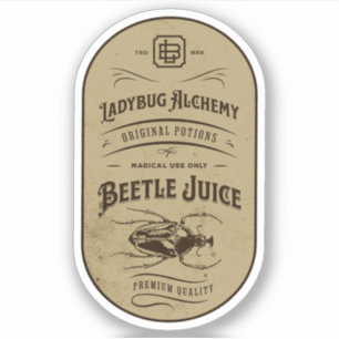 Adesivo Rótulo de Frasco de Apothecary Poção de Bruxas do